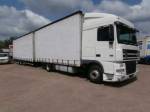 DAF XF 95.430 + vlek 120 m3 valník 315kW nafta 2005