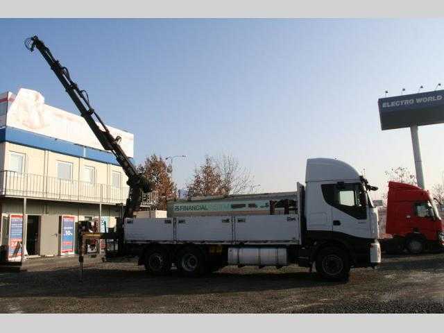 Iveco 260E42 HYDRAULICKÁ RUKA HIAB valník 309kW nafta 2008