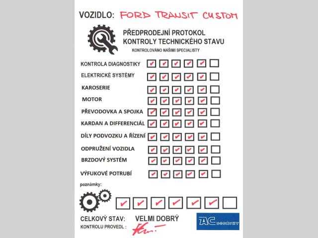 Ford Transit Custom užitkové 92kW nafta 2013