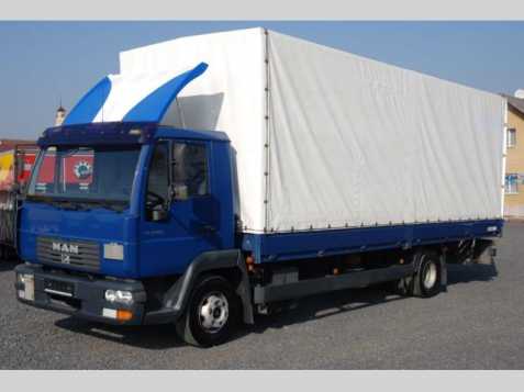 MAN LE 220 C PLACHTA + ČELO, 12t valník 162kW nafta 200105