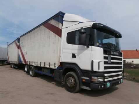 Scania 124 420 6x2 + Panav 120m3 valník 309kW nafta 2003