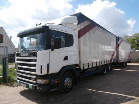 Scania 124 420 6x2 + Panav 120m3 valník 309kW nafta 2003