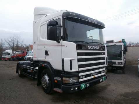 Scania 124 420 Manual, klima tahač 309kW nafta 2004